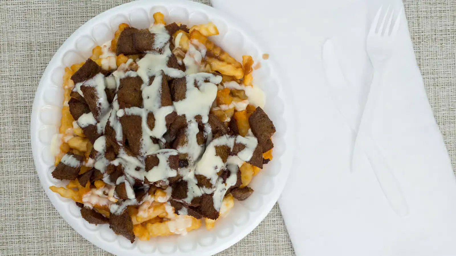 Donair Poutine at Pizza Unlimited & Fried Chicken Edmonton