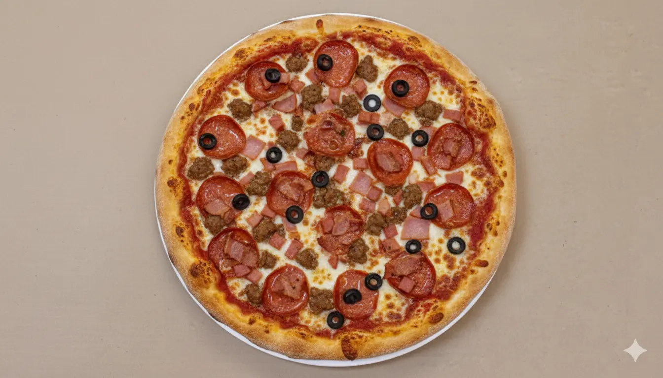 Meatzza Pizza at Pizza Unlimited & Fried Chicken Edmonton